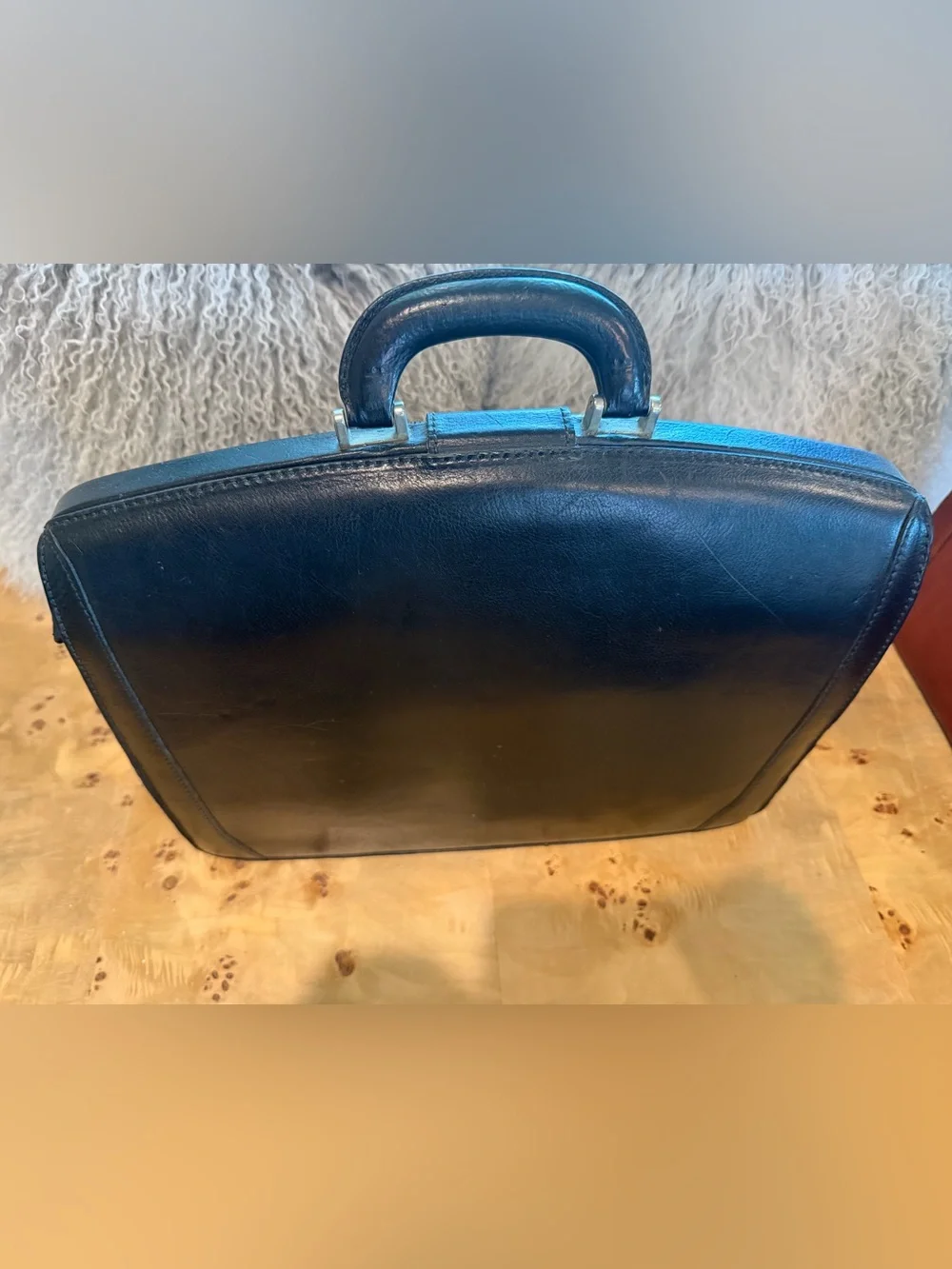 Bosca Black Leather Briefcases - Classic Carry
